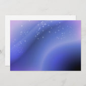 Lavender Stars Uitnodiging (Voorkant / Achterkant)