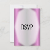 Lavender Stripe Wedding RSVP Kaartje (Achterkant)