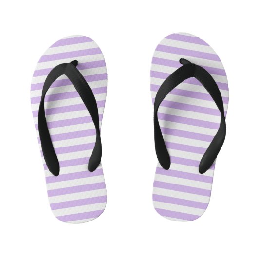 Lavender Striped Kinder Teenslippers (Voetbed)