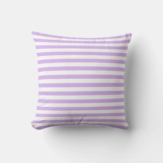 Lavender Striped Kussen (Voorkant)