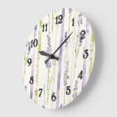 Lavender Stripes Floral   Grote Klok (Hoek)