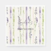 Lavender Stripes Floral   Servet (Voorkant)