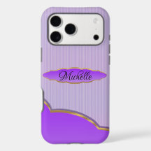 Lavender Stripes iPhone XS Max Coque