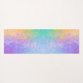 Lavender Sunrise Pastel Neon Alcohol Inkt Abstract Yogamat (Achterkant (horizontaal))