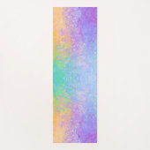 Lavender Sunrise Pastel Neon Alcohol Inkt Abstract Yogamat (Voorkant)