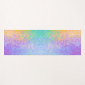 Lavender Sunrise Pastel Neon Alcohol Inkt Abstract Yogamat (Voorkant (horizontaal))