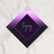 Lavender Sunset Favor Tag