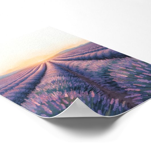 Lavender Sunset Poster (Hoek)