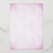 Lavender Sweet 16 Gold Confetti Folie Uitnodiging (Achterkant)