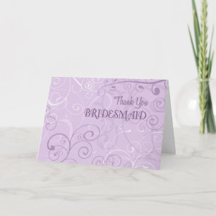 Lavender Swils Merci Bridesmaid Card