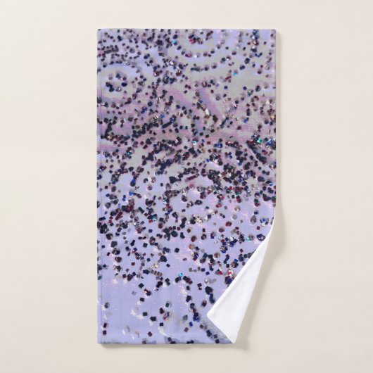 Lavender Swirly Confetti Bad Handdoek (Handdoek)