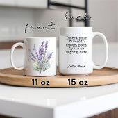 Lavender tasse, Nom personnalisé maman tasse d'ann