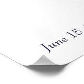 Lavender theeparty bruiloftswelcome bord poster (Hoek)