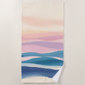 Lavender Tide Fluid Abstract Coastal Strandlaken (Voorkant)