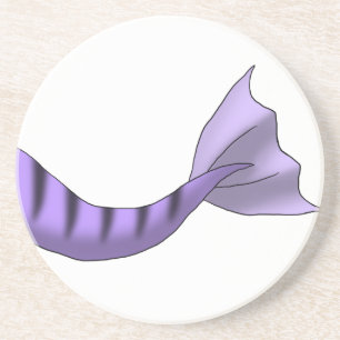 Lavender Tiger Mermaid Tail Zandsteen Onderzetter