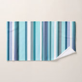Lavender Turquoise Aquarelle Bandes (Serviette à main)