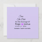 Lavender Twist Moderne Typografie Bruiloft Feestdagenkaart (Voorkant)