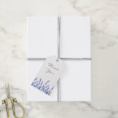 Lavender-veld Cadeaulabel (Met Touw)