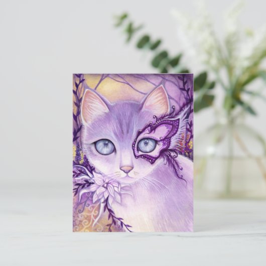 Lavender Venice Night - Carte postale (Debout devant)