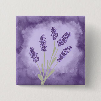 Lavender Vierkante Button 5,1 Cm