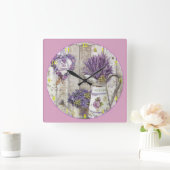 Lavender Vierkante Klok (Huis)
