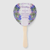 Lavender - Violet Flower Bouquets Handwaaier (Voorkant)