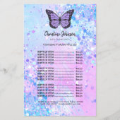 lavender vlinder schoonheidssalon flyer (Voorkant)