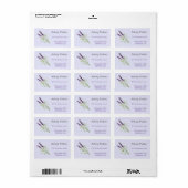lavender voor AFSTUDEREN Etiket (Full Sheet)