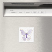 Lavender Waterverf Butterfly Magneet (Insitu (Vaatwasser))