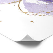 Lavender Waterverf Butterfly Poster (Hoek)