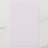 Lavender Waterverf Flowers Custom Stationery Briefpapier (Achterkant)