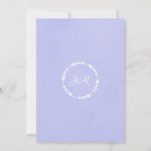 Lavender Waterverf Wedding Invitations Kaart (Achterkant)