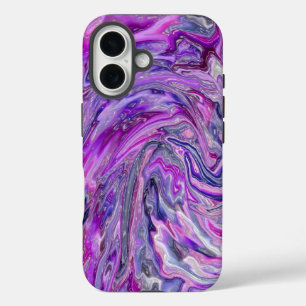 Lavender Wave Abstract Art iPhone Case