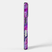Lavender Wave Abstract Art iPhone Case (Achterkant / Rechts)