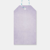 Lavender Wedding Favor Gift Labels Paars Rustic Cadeaulabel (Achterkant)