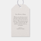 Lavender Wedding Hartelijk dank Cadeaulabel (Achterkant)