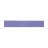 Lavender Wedding Invitation Belly Band Uitnodigingen Wikkel (Vlak)