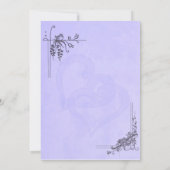  lavender Wedding Kaart (Achterkant)
