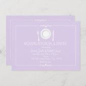 Lavender Wedding Rehearsal Dinner Uitnodiging (Voorkant / Achterkant)