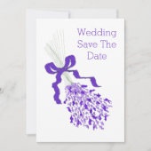 Lavender Wedding Save The Date (Voorkant)