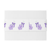 Lavender Wedding Uitnodigingen Wikkel (Achterkant Voorbeeld)