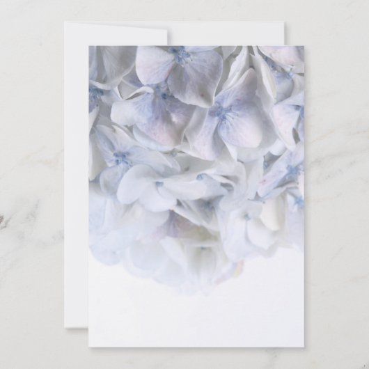 ©Lavender White Hydrangea Invitation de la douche  (Dos)
