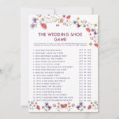 Lavender Wildflower Bridal Shower Shoe Game (Voorkant)