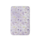 Lavender Wildflower Pattern Badmat (Voorkant Verticaal)