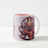 Lavender Wine Affirmation Meditation Mug (Devant droit)