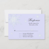 Lavender Winter Snowflake Wedding RSVP (Devant)