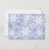 Lavender Winter Snowflake Wedding RSVP (Dos)