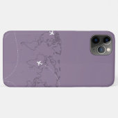 Lavender World Map iPhone 11 Pro Case  (Achterkant (horizontaal))