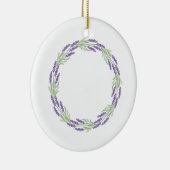 Lavender Wreath Keramisch Ornament (Rechts)