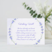 Lavender Wreath Mariage Envie de cartes de puits (Debout devant)
